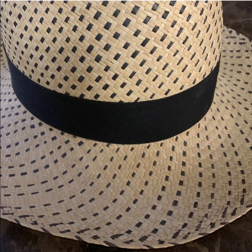 Genuine Panama Straw Hat Handmade In Ecuador Sz 60 - Picture 5 of 9
